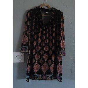 e c i  New York Dress Tunic Womens Size 8,Paisley, Excellent Condition, Spandex,